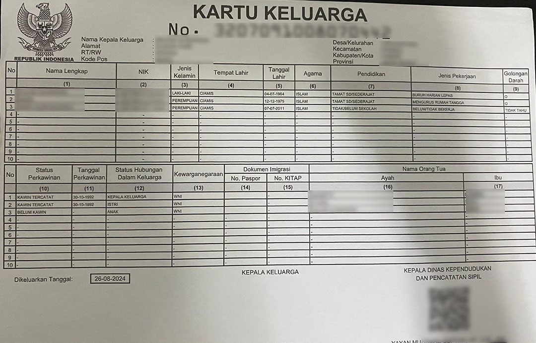 Kartu Keluarga