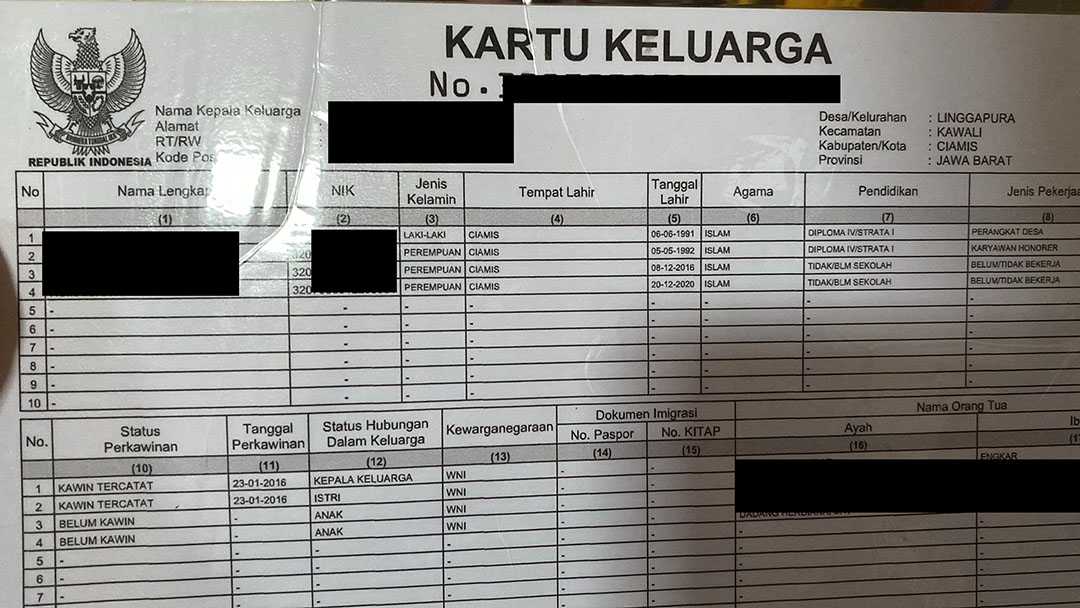 Kartu Keluarga