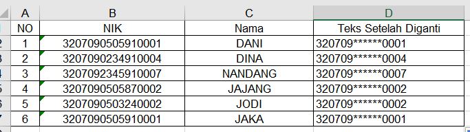 Rumus mengganti teks dengan mudah 2