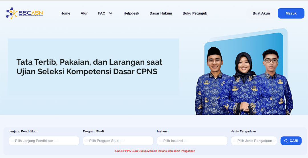 Tata Tertib Pakaian dan Larangan ujian SKD CPNS