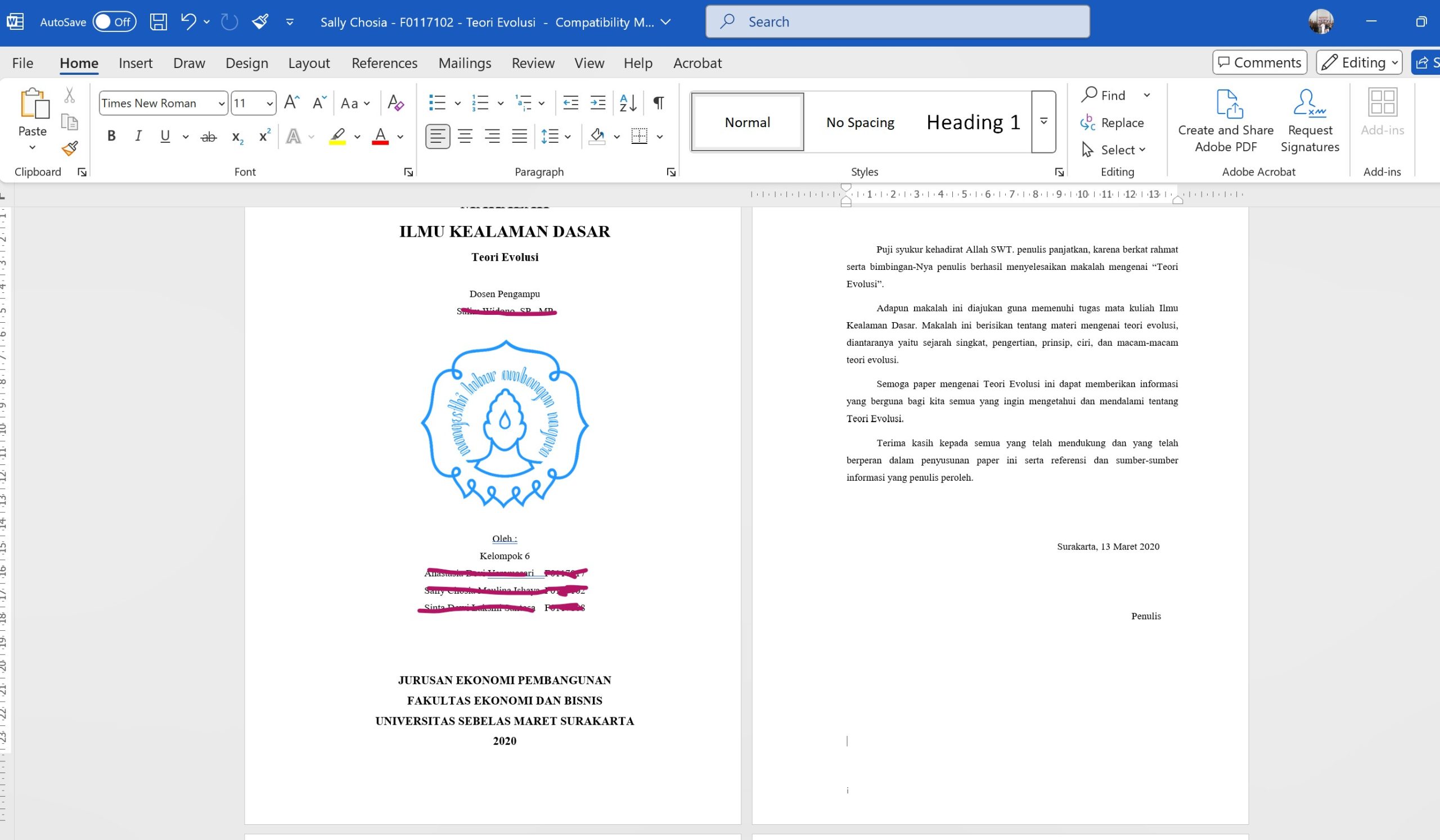 Cara Menghilangkan Nomor Halaman di Halaman Pertama di MS Word