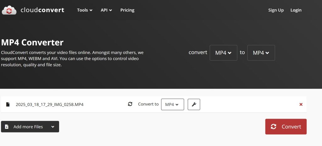 Convert Mov ke MP4 Online