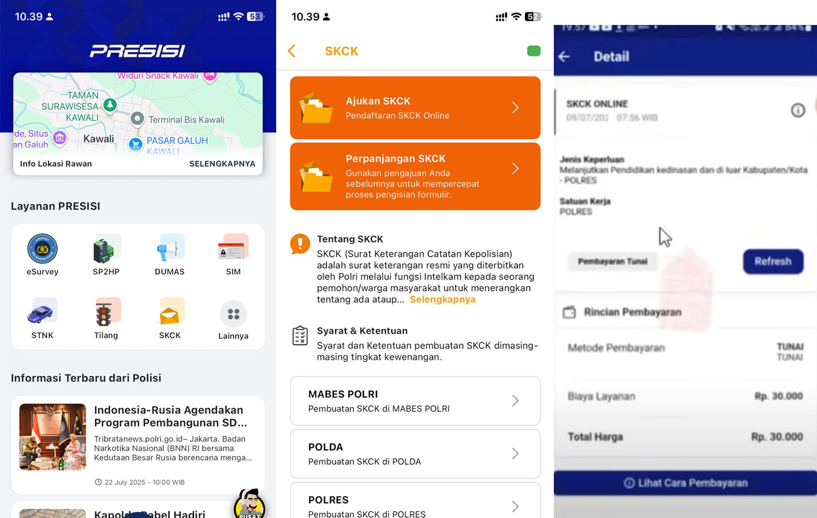 Persyaratan beserta Cara Membuat SKCK Online di Aplikasi Polri Presisi