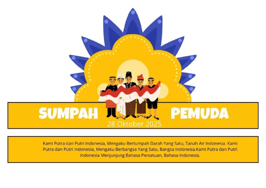 Design Ikat Kepala Anak SD Tema Hari Sumpah Pemuda