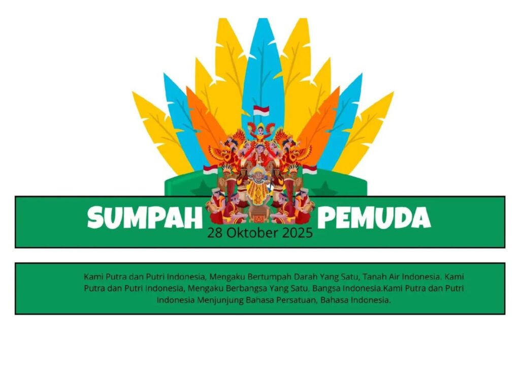 Design Ikat Kepala Anak SD Tema Hari Sumpah Pemuda